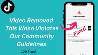 How To Remove TikTok Community Guidelines violations  How To Fix TikTok Video Removed [upl. by Parthena]