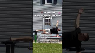 Copenhagen Plank with Rotation An Advanced Exercises for Hip and Groin Strength [upl. by Guibert]