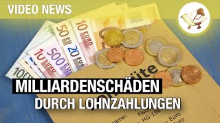 Studie Lohnzahlungen verursachen Milliardenschäden für deutsche Unternehmen [upl. by Greg]