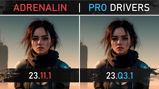 AMD Adrenalin vs AMD PRO Drivers  2023 Benchmarks [upl. by Albers]