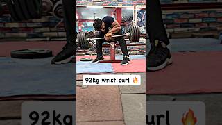 92kg WRIST CURL ONE HAND 😱 [upl. by Bainbridge]