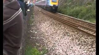 Crazy quotPolicequot HST at Dawlish [upl. by Ehsiom523]