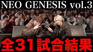 【全試合結果】Shamisが優勝！MOGURAがCOCRGI WHITEに勝利【NEO GENESIS vol3】 [upl. by Burford]