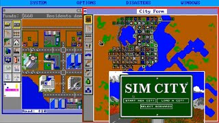 SimCity  longplay gameplay  Maxis 1989  PC  DOS  Amiga  C64  SNES Micropolis SimCity Classic [upl. by Odama]