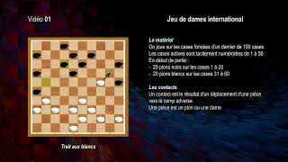 01 Jeu de dames international [upl. by Eidoj]