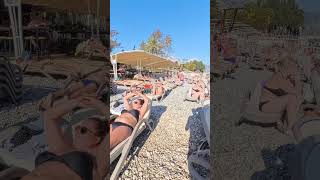 🇹🇷 KEMER BEACH walk🔥ANTALYA TURKEY 😍CROWDED BEACH IN NOVEMBER 🌊🏝 [upl. by Michelsen]