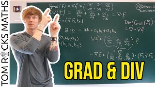 Oxford Calculus Gradient Grad and Divergence Div Explained [upl. by Aiva474]