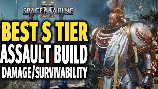 Space Marine 2 BEST S TIER ASSAULT CLASS BUILD  Survivability amp Damage Max Level Ruthless [upl. by Flore]