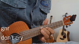 GnR Dont Cry Ukulele Solo [upl. by Diraj]