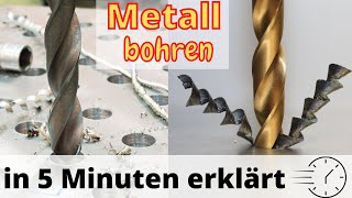 Richtig bohren in Metall  in 5 Minuten erklärt [upl. by Navanod]