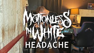 Motionless in White  Headache  Guitar Cover w Tabs [upl. by Rellim]