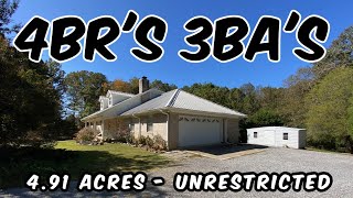 491 Acres Alabama Land For Sale  Basement Home Odenville Real Estate [upl. by Rossen]