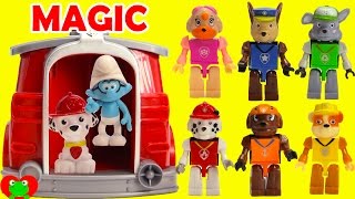 Paw Patrol Turns Into Humans Using Marshalls Magical Pup House [upl. by Ahsitnauq]