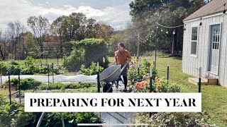 FALL CLEANUP prepare your garden for another season  Notill gardening [upl. by Lertram]