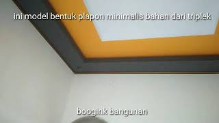 Model plafon triplek bentuk minimalis dan proses pembuatan rangka nya [upl. by Goulet429]