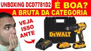 Furadeira e Parafusadeira 20v Dewalt DCD7781D2 com impacto é boa UNBOXING DEWALT [upl. by Niobe619]