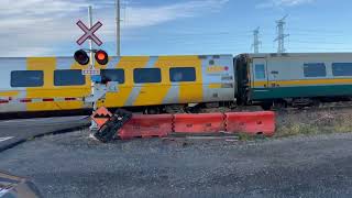 BAD HORN VIA Train Flies West Through Bowmanville Ontario At Approximately 75MPH [upl. by Andryc]