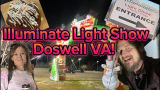 Illuminate Light Show and Santa Village  Doswell Virginia [upl. by Eliathan]