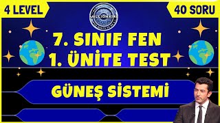 7 SINIF FEN BİLİMLERİ 1 ÜNİTE TEST [upl. by Vareck]