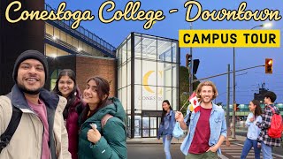 CONESTOGA COLLEGE Tour  Downtown campus  Kitchener 🇨🇦  A day in Conestoga College 🇨🇦 [upl. by Bevash]