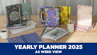 YEARLY PLANNER A5 WEEK VIEW 2025  Grupo Erik [upl. by Brittany]