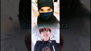 Lachimolala Jimin Vs Sara 😂  Taehyung Cute Reaction 😱 shorts bts jimin [upl. by Allak]