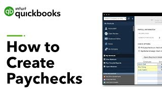 How to Create Paychecks with QuickBooks Desktop [upl. by Kcirdez989]