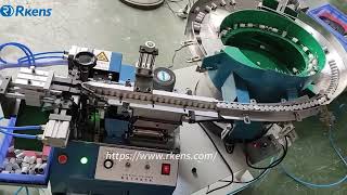 RS901K Radial Components preforming and cutting machine with customized forming die [upl. by Fanchon11]