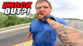 ANGRY DRIVER PUSHES BIKER AND REGRETS  EPIC amp CRAZY MOTORCYCLE MOMENTS 2024 58 [upl. by Akinehs]