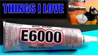 What is E6000 industrial adhesive glue used for  pros cons uses instructions drying times [upl. by Mieka262]