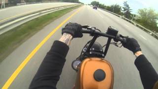 A Ride on my Sportster Bobber [upl. by Nayd684]