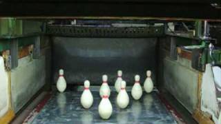 Duckpin bowling VERY close up [upl. by Welcome]