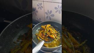 Karela crispy fry recipefood indianfood cooking ytshorts karela recipelovehome lovestatus [upl. by Ahsitel]