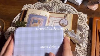 𝐀𝐒𝐌𝐑 아기와 모빌 🛌 𝒮𝓌ℯℯ𝓉 𝒟𝓇ℯ𝒶𝓂 ੈ✩‧₊˚  Vintage Journal  Tingle  Paper Sounds [upl. by Gertrud]