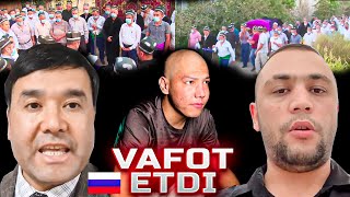 Kim vafot etdi Rasiyadagi musofirlar TEZKOR Sardor gangster Rasul Kusherbayev DaXSHAT tiktok [upl. by Shurlocke]