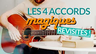 Les 4 ACCORDS MAGIQUES revisités FACILES À JOUER  tuto guitare débutant [upl. by Rebecka954]