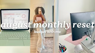 MONTHLY RESET  AUGUST BUDGET  Budget With Me  How to Budget for Beginners  MONETS MONEY [upl. by Jillayne]