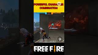 FREE FIRE POWERFUL CHARACTER COMBINATION FREE FIRE KA SABSE jyada khatarnak combinationFFYTKING [upl. by Inaoj]