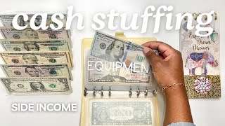 SIDE INCOME CASH ENVELOPE STUFFING  SMALL BUSINESS  BUDGET WITH ME  MONETS MONEY [upl. by Yeslehc]