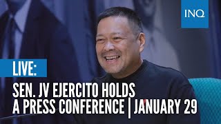 LIVE Sen JV Ejercito holds a press conference  January 29 [upl. by Vita]