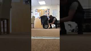 How to attach the LITHTECH travel bag to any electric folding wheelchair [upl. by Osber]