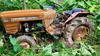 Old Yanmar YMG1800 tractor fully restoration  Fully restore and repair yanmar plows [upl. by Lasyrc]