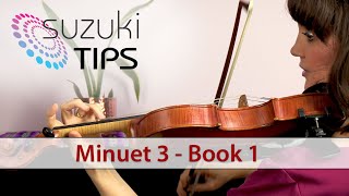 Minuet 3  Suzuki Violin Book Learning Tips [upl. by Violante]