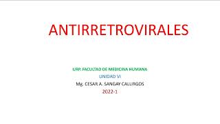 Farmacología  Farmacología de los Antirretrovirales 11 [upl. by Nyladnarb]