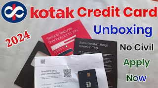 Kotak Mahindra Bank Credit Card Unboxing 2024  Kotak 811 Life time Free Credit card  Kotak Card [upl. by Jaella]