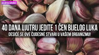 40 DANA UJUTRU JEDITE 1 ČEN BIJELOG LUKA Desiće se OVE ČUDESNE stvari u vašem organizmu [upl. by Anauqal210]