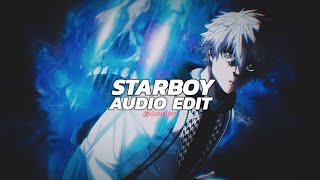 Starboy Tiktok RemixSped up  The Weeknd ft Daft Punk『Audio Edit』 [upl. by Litnahc]