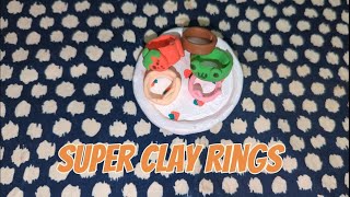 Super clay ringsclay crafts ideas clayart superclay diyforkids Candycraft13 [upl. by Grigson]