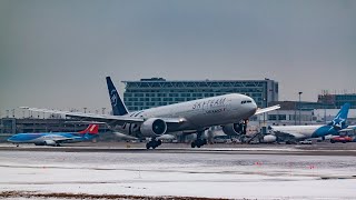 5 Minutes Winter Plane Spotting  MontréalPierre Elliott Trudeau International Airport YUL [upl. by Ijies]