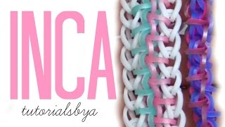 HOOK ONLY Inca Rainbow Loom Bracelet Tutorial  New Loomless How To [upl. by Sheppard]